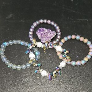 Elegant Multicolor Beaded Bracelet Set